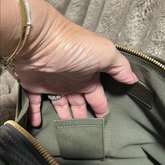 Louis Vuitton Green Satchel with Quilted Design/with Wallet - Picture 9 of 16